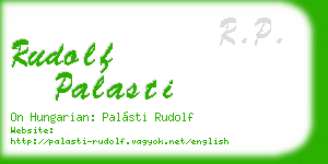 rudolf palasti business card